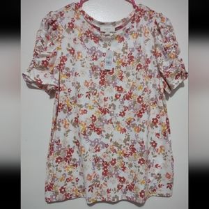 New Floral LOFT blouse (Woman's Large)